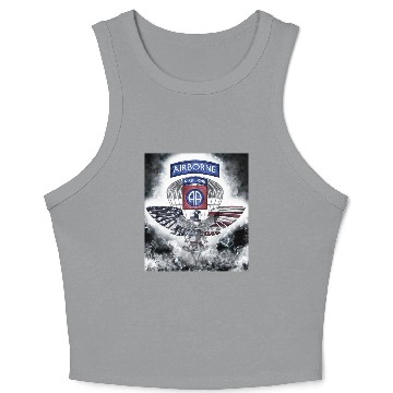 Discover 82nd Airborne Division Explosive Design Crop Tank Top