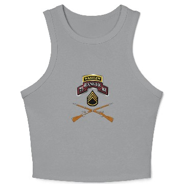 Discover 75th Ranger Regiment "Staff Sergeant" Crop Tank Top