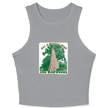 Discover Redwood Natural High Crop Tank Top
