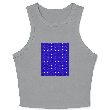 Discover little  dots royal blue Crop Tank Top