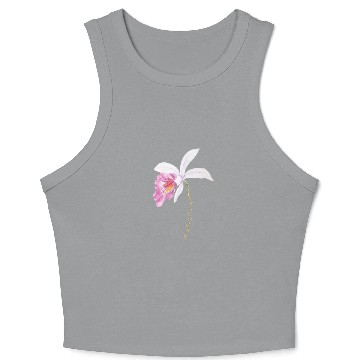 Discover one pink orchid flower 2021 Crop Tank Top