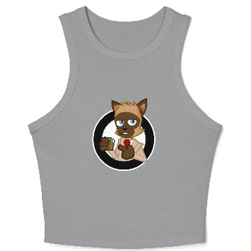 Discover Lloyd, Solo 3/4 Sleeve Crop Tank Top
