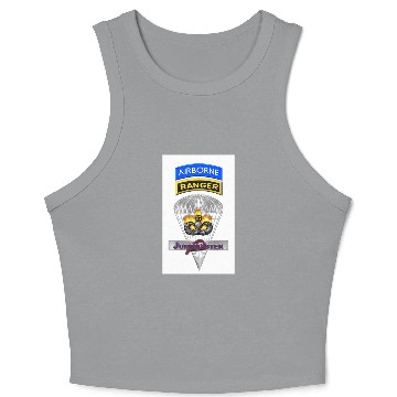 Discover Airborne Ranger Jumpmaster Commemorative Crop Tank Top