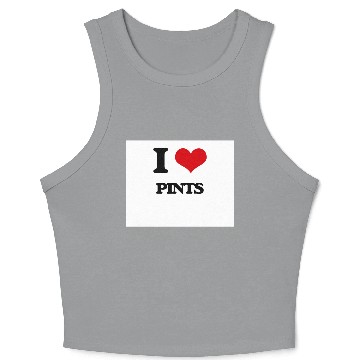 Discover I Love Pints Crop Tank Top