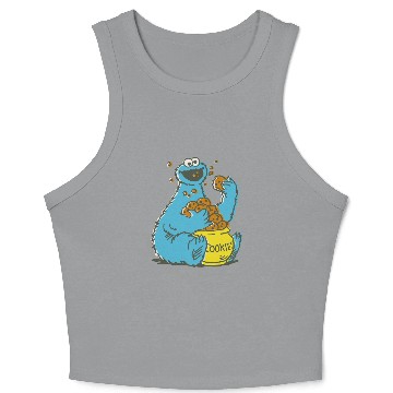 Discover Cookie Monster Vintage Crop Tank Top