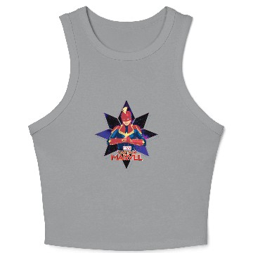 Discover Captain Marvel | Galactic Star Character Graphic Crop Tank Top