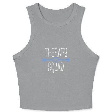 Discover Therapy Squad Physical Therapy OT Therapist Gift Crop Tank Top