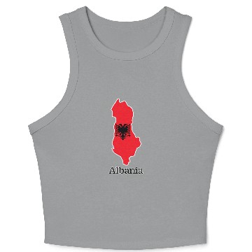 Discover Flags and countries Albania Polo Crop Tank Top