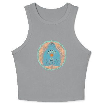 Discover Bohemian Cookie Monster Crop Tank Top
