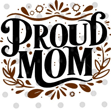 Discover typography Digital Files design proud mom