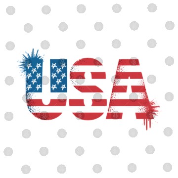 Discover USA American Flag Grafitti Text July 4 Digital Files