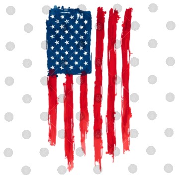 Discover Watercolor American Flag Design Digital Files