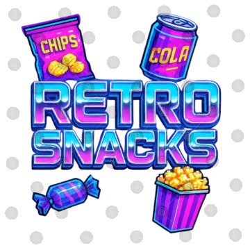 Discover Retro Snack Neon Illustration Digital Files