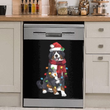 Discover Bernese Mountain Christmas Light Funny Dog Lover Dish Washer Covers