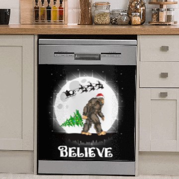 Discover Bigfoot Christmas Tree Lights Believe Sasquatch Dish Washer Covers