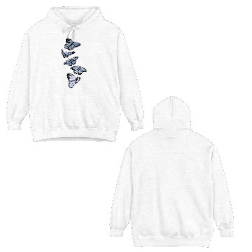 Discover Array of Butterflies Double Sided Hoodies