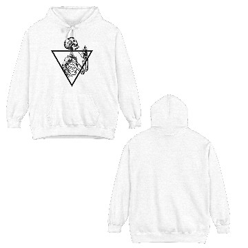 Discover Praying Skeleton, Tattoo Art. Double Sided Hoodies