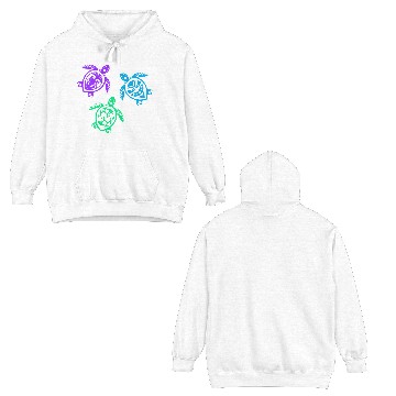 Discover Maori Three Turtles Group Tattoo Gift Idea Double Sided Hoodies