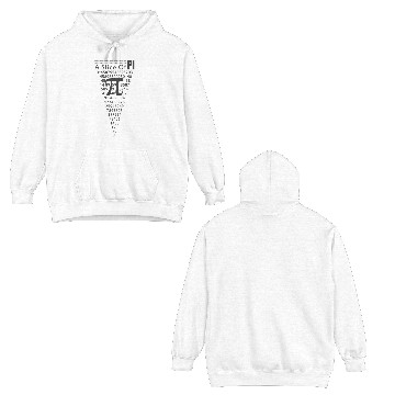 Discover A Slice Of Pi Pizza Math Nerd Double Sided Hoodies
