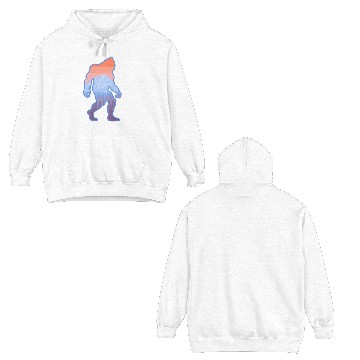 Discover Mt Rainier Bigfoot Sasquatch Double Sided Hoodies