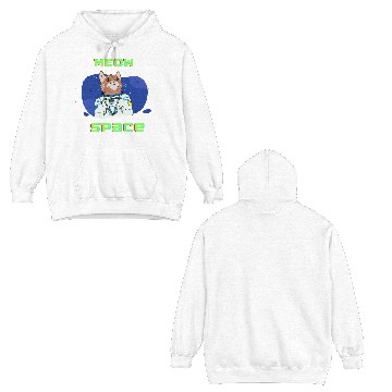 Discover Meow space Double Sided Hoodies