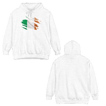 Discover Ireland Ripped Flag Double Sided Hoodies
