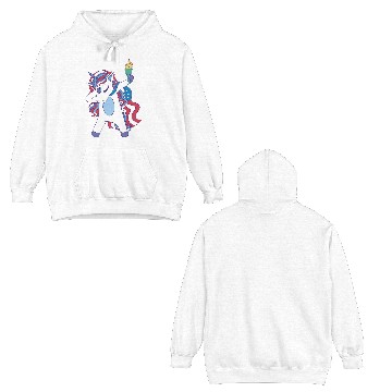 Discover Funny Unicorn Double Sided Hoodies