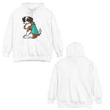 Discover I Love Mom Tattoo Saint Bernard Double Sided Hoodies
