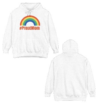Discover Rainbow ProudMom Design Double Sided Hoodies