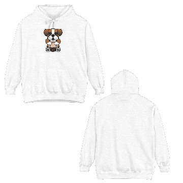 Discover Saint Bernard Boba Bubble Tea Double Sided Hoodies