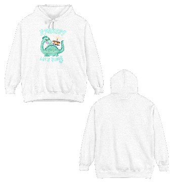 Discover Dinosaur. Happy Birthday Double Sided Hoodies