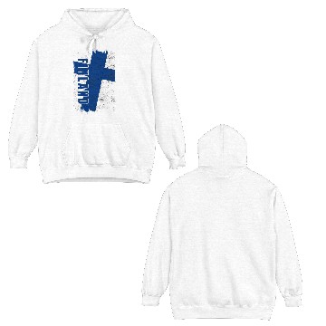 Discover Finland flag Double Sided Hoodies