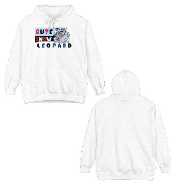 Discover Cute Snow leopard |big cats Double Sided Hoodies