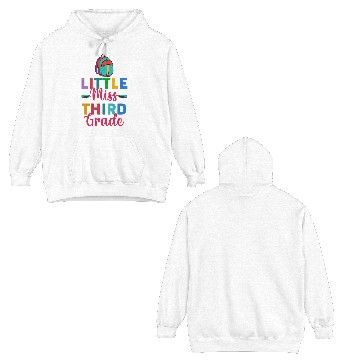 Discover Little Third Grade Student 3rd Grader Teacher Gift Double Sided Hoodies