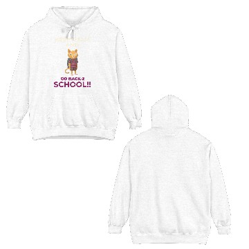 Discover Keep Calm and Go Back 2 School - CrazeTees Double Sided Hoodies