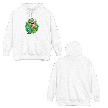 Discover St Patrick s Day Dinosaur Trex Double Sided Hoodies