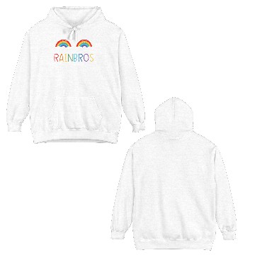 Discover Rainbros Rainbow Lover Rainbow Whisperer Double Sided Hoodies