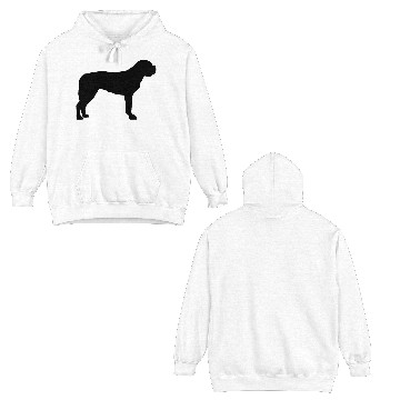 Discover Saint Bernard Silhouette Double Sided Hoodies