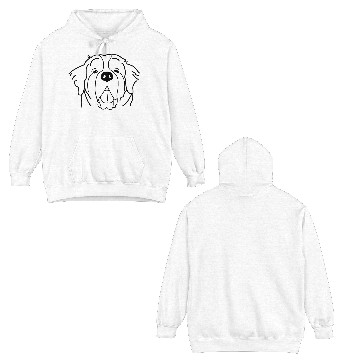 Discover Saint Bernard Black Double Sided Hoodies