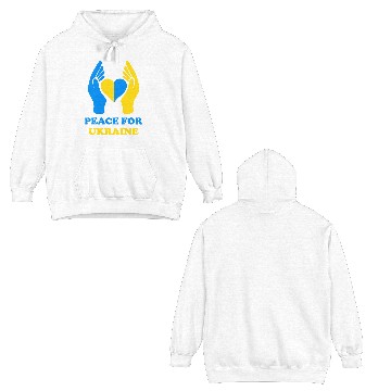 Discover Peace for Ukraine Double Sided Hoodies