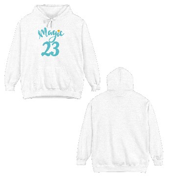 Discover Magic 23 blue number Double Sided Hoodies