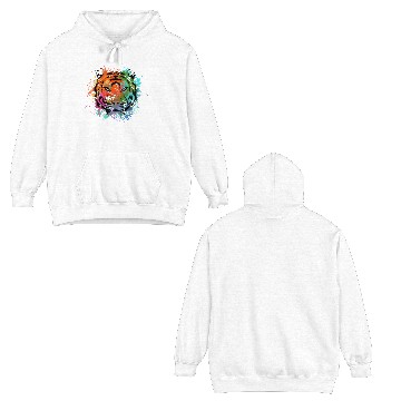 Discover Abstract Tiger Double Sided Hoodies