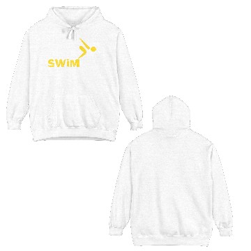 Discover EAT SLEEP SWIM REPEAT Double Sided Hoodies