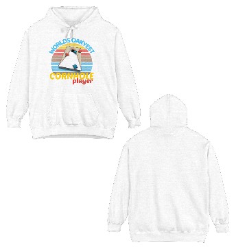 Discover worlds oakyest cornhole player two Double Sided Hoodies