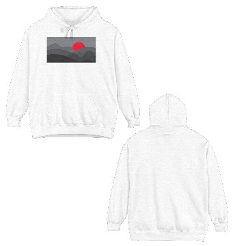 Discover Minimalist Sun Gray Double Sided Hoodies
