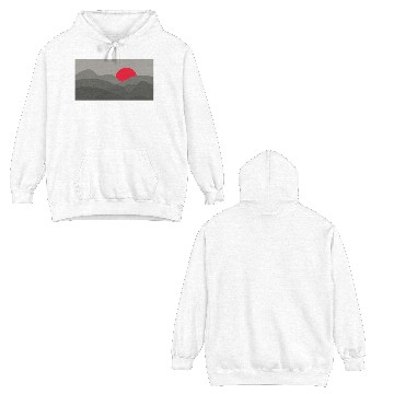 Discover Minimalist Sun Dark Theme Double Sided Hoodies