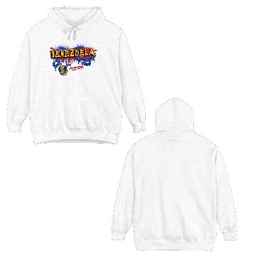 Discover Venezuela graffiti flag design Double Sided Hoodies