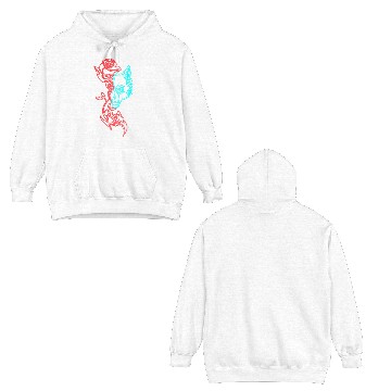 Discover Wolf and Rose Double Sided Hoodies