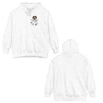 Discover Saint Bernard Pocket Graphic Double Sided Hoodies