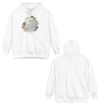 Discover Ink Splatter Skull Double Sided Hoodies